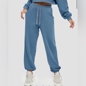 NWT LIT Activewear "Early Morning" drawstring jogger sweatpants Sz SM